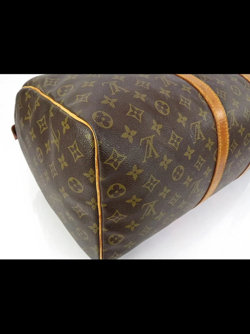 Louis Vuitton Brown Monogram Keepall 50 Travel Duffle